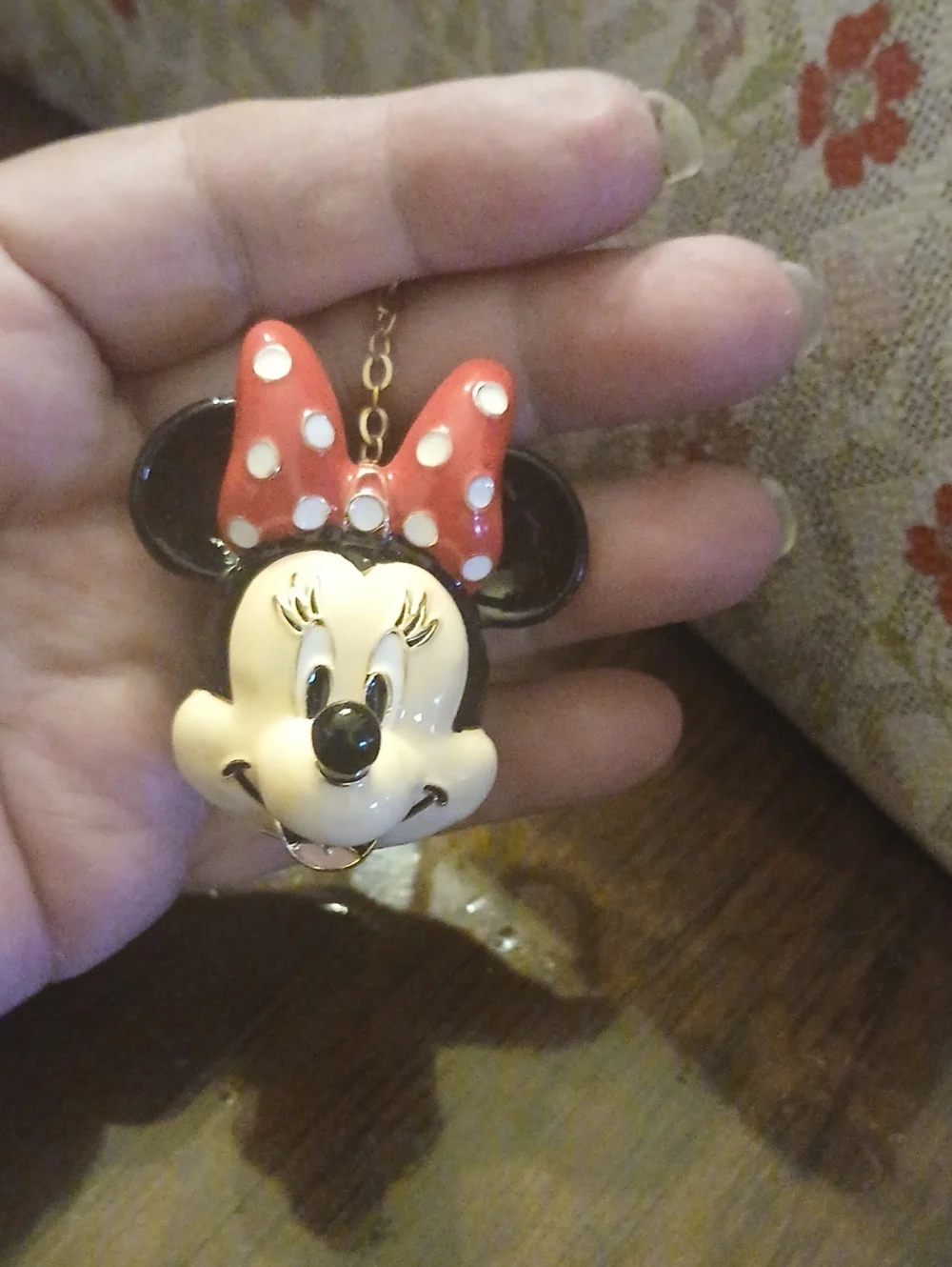 Minnie Mouse Red Bow Bag Charm Or Key Ring